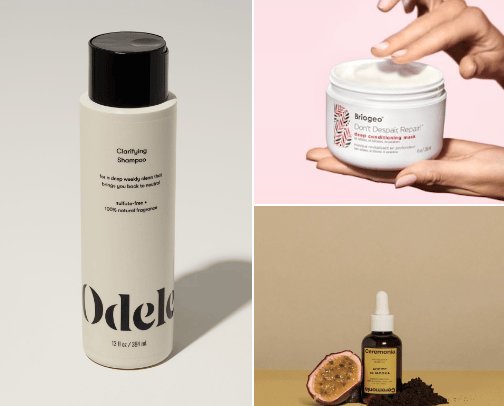 Hair care cover photo collage
