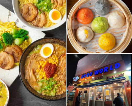 My favorite vegetarian friendly food in queens, NY + nearby cover photo collage
