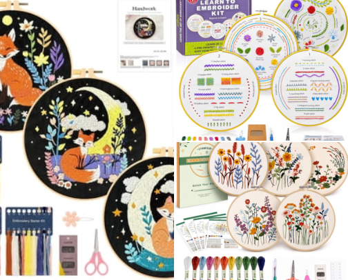Embroidery & Cross-Stitch Kits: 18 Bestsellers for Slow Stitching 🪡 cover photo collage