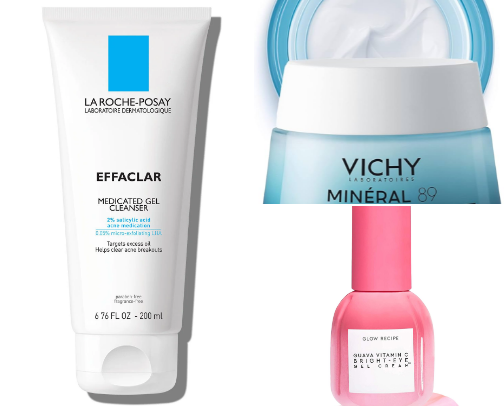 My favorite skincare products cover photo collage