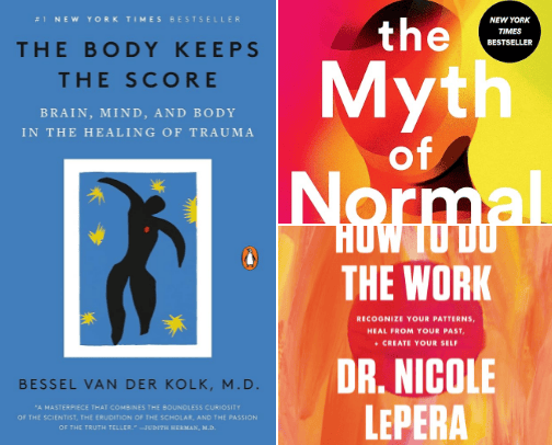 10 books for self healing cover photo collage