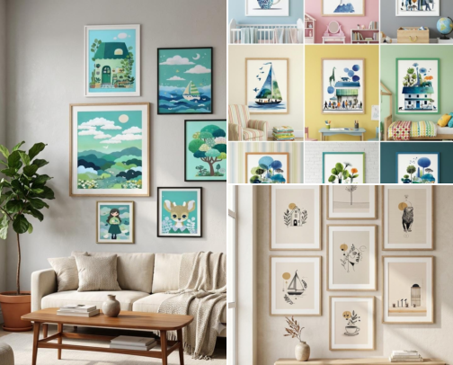 Printable Gallery Wall Sets 🌿🖼️ cover photo collage