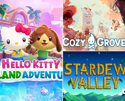 cozy games for cozy girlies✨ cover photo collage