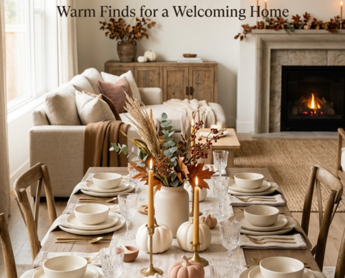 Thanksgiving Hosting & Decor Finds for a Warm, Welcoming Home cover photo collage