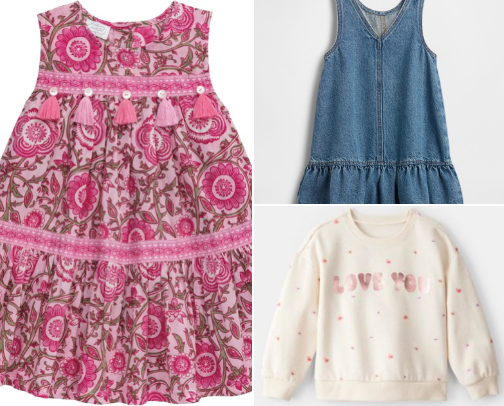 Girl toddler dress cover photo collage