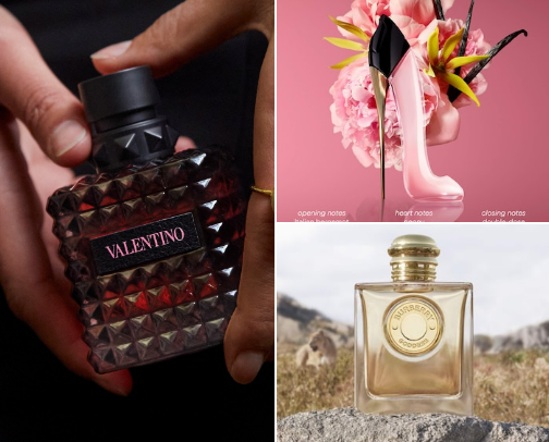 perfumes for girls! cover photo collage