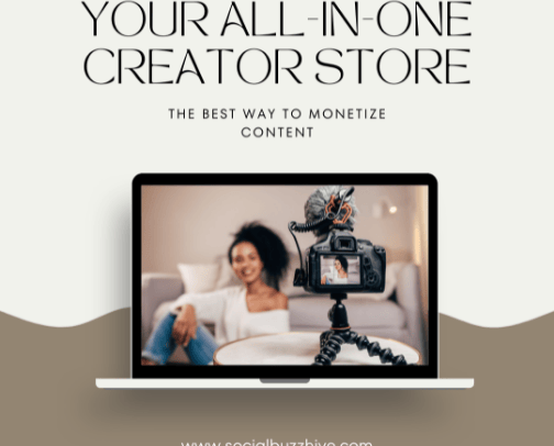 All in 1 creator store 
(14 day FREE trial) cover photo collage