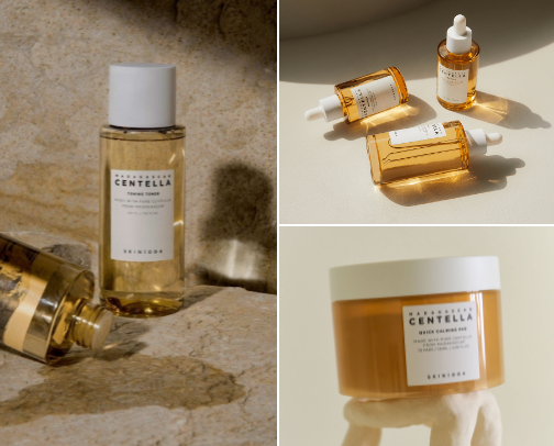 Favourite skin care products cover photo collage