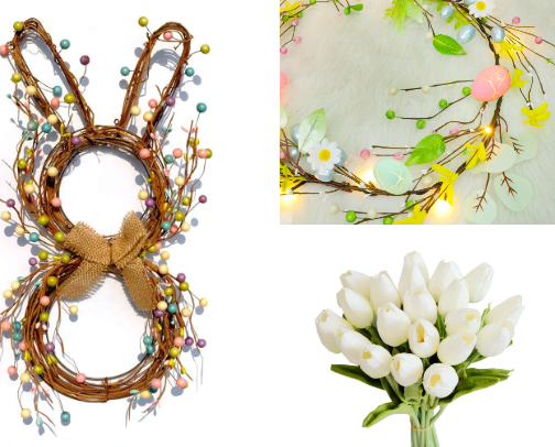 easter decor/ stocking stuffers cover photo collage