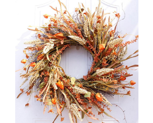 Fall Door Wreaths cover photo collage