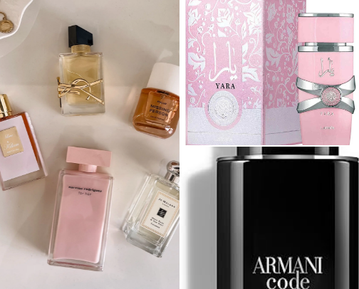 Irresistible, striking and unforgettable scents cover photo collage