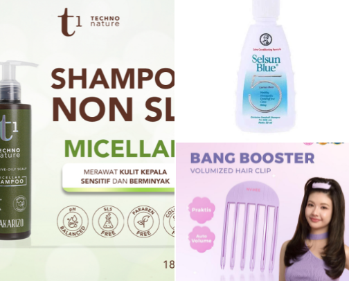 My Favorite hair care products for clean, healthy, and grease-free hair! cover photo collage