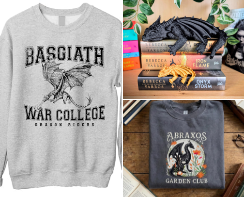 A practical gift guide for the romantasy girl in your life cover photo collage