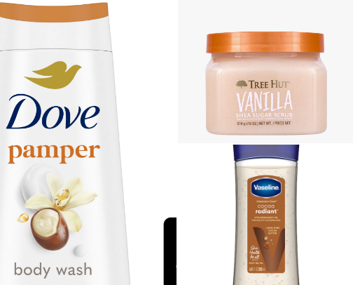 Sweet & Simple: My Vanilla Shower Routine🧁 cover photo collage