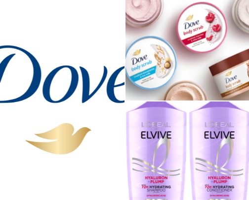 Shower products cover photo collage