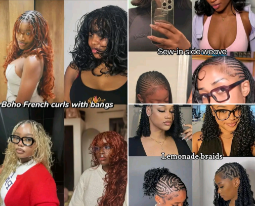 Hairstyles I'm saving for later cover photo collage