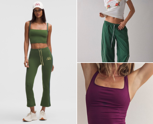 90s style activewear cover photo collage