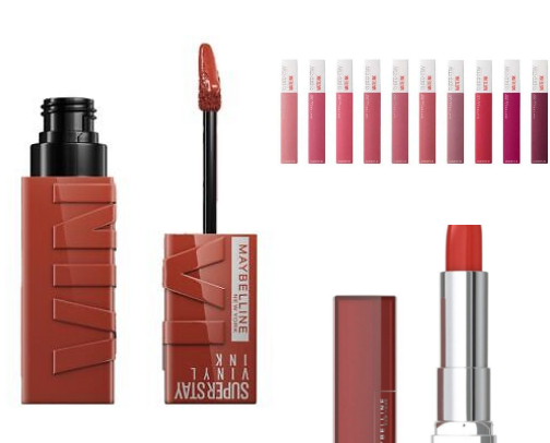 Maybelline Lipstick Must-Haves! cover photo collage