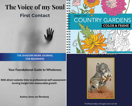 My Coloring Books, Journals & Guides cover photo collage