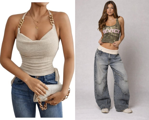 Denim x Tops✨
Accessories | Belt cover photo collage
