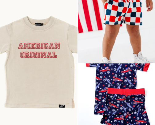 Cool Kids - Toddler Boys Fourth of July Outfits cover photo collage