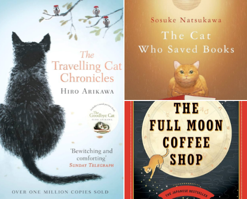 Perfect books for cat lovers😻 cover photo collage