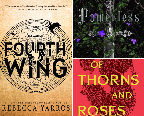 Fantasy book recs! cover photo collage