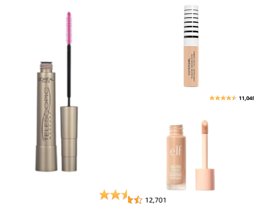 Tiktok Makeup products cover photo collage