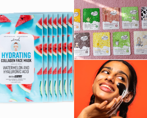 Beneficial face masks cover photo collage