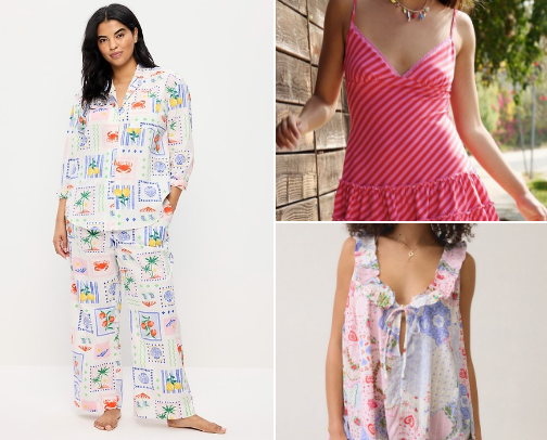 for the summer movie nights and slumber parties: pajamas cover photo collage