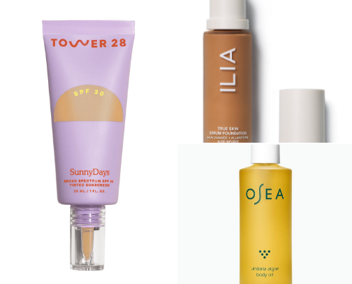 The only low-tox stuff I let in my bathroom cover photo collage