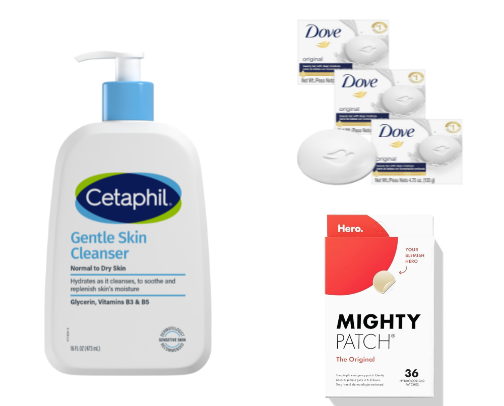 Skin care cover photo collage