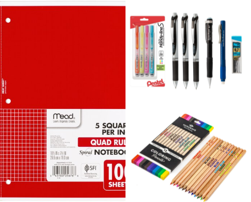 Back to School Supplies cover photo collage