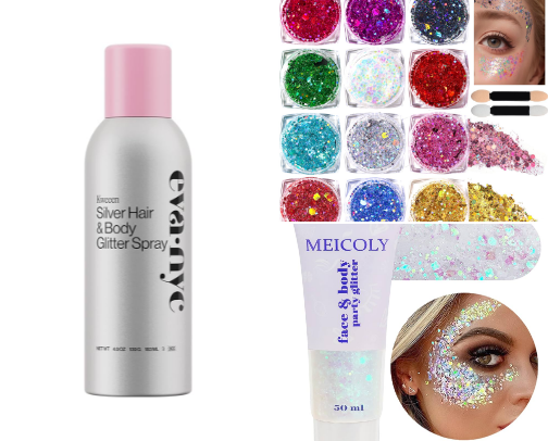 Best body glitters cover photo collage