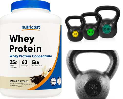 Exercise and weight training cover photo collage