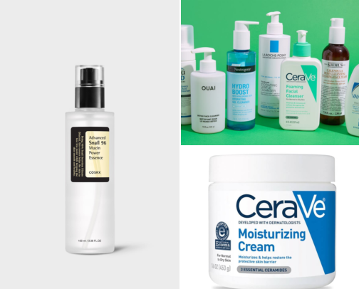 AFFORDABLE SKINCARE FOR BEGINNERS cover photo collage