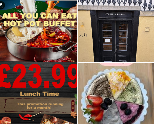 my god-tier Edinburgh eats! cover photo collage