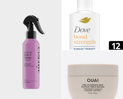 the BEST haircare products for thick, healthy hair cover photo collage