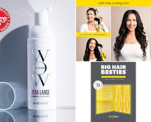 For big, voluminous hair! cover photo collage