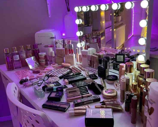 makeup routine 😌 cover photo collage