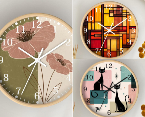 Whimsical Clocks by Happy Cottage cover photo collage