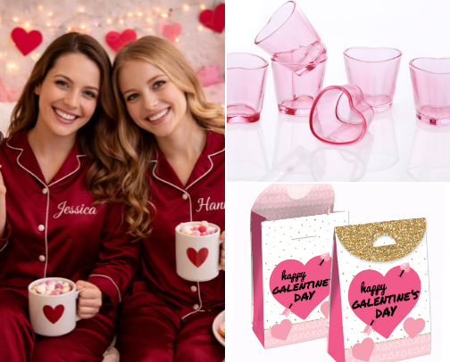Galentine with your girls ❤️ cover photo collage