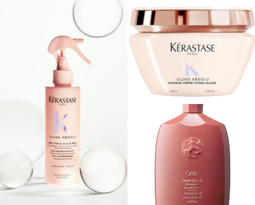✨ My Favorite Hair Products for Dry, Frizzy & Color-Treated Hair cover photo collage