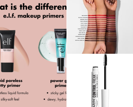 Best drug store makeup cover photo collage