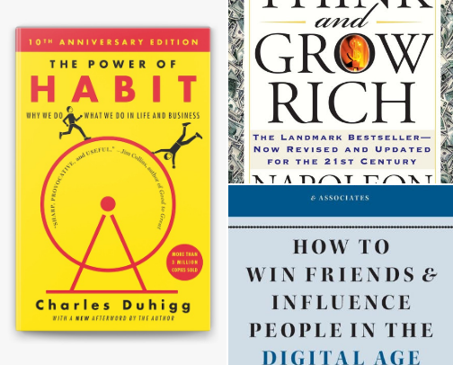 Top Self-Help Books for Personal Development cover photo collage