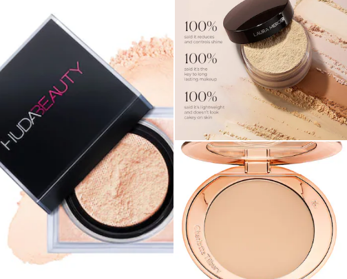 Setting powder for long lasting makeup💄 cover photo collage