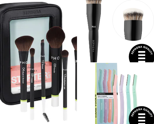 TOOLS & BRUSHES FOR MAKE UP cover photo collage