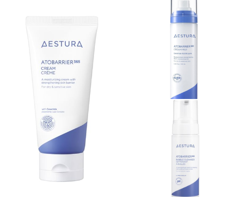 AESTURA — Barrier Rescue, Calm, Hydrate & Repair 🤍 cover photo collage
