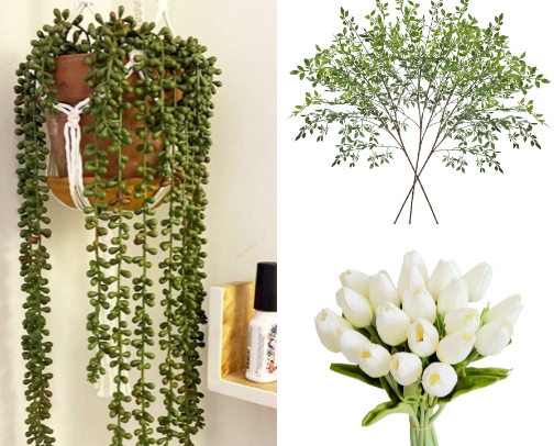 Best Faux Florals, Stems and Vases. cover photo collage