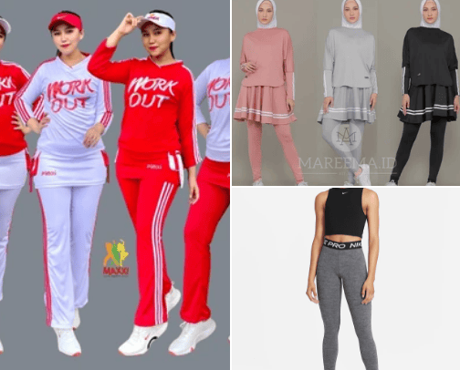 Inspirasi Setelan Senam - Baju dan Celana Olahraga Stylish cover photo collage